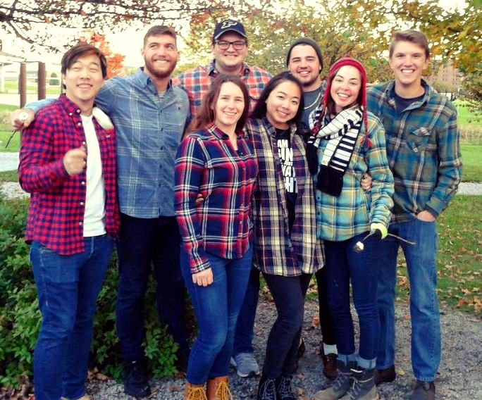 MDESS Members in Flannel for Fall Picnic